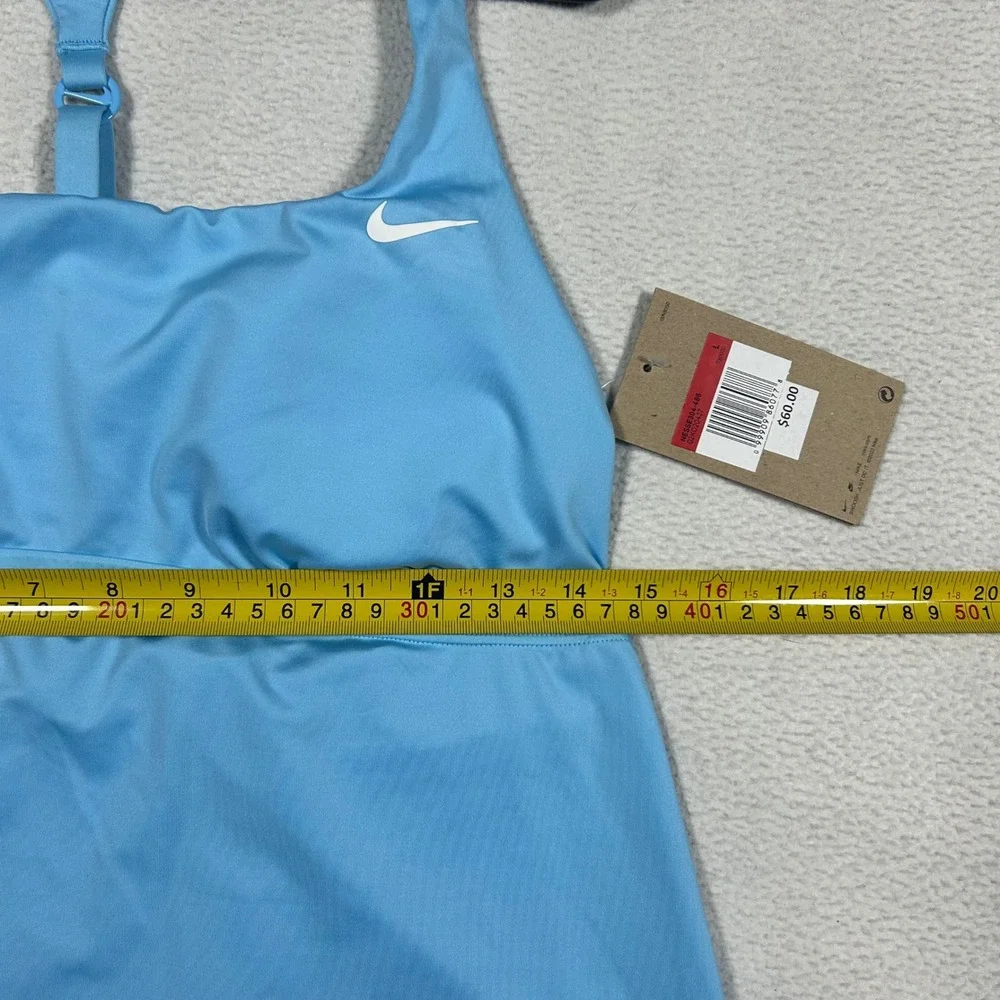 Nike‎ Swim Blue Tankini Top Womens Large Racerback Adjustable Strap NESSE304-486